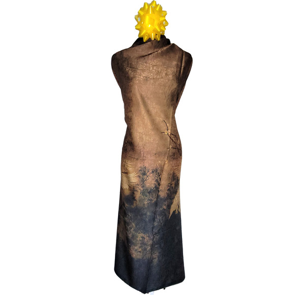 NWT Double Sided Silk Scarf 53"x53" Large Square Shawl Wrap XiangYunSha 36741 - Picture 11 of 15